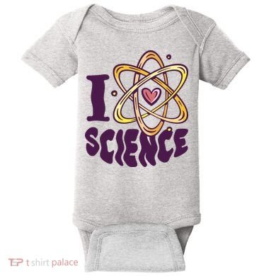 I Love Science Baby Bodysuit
