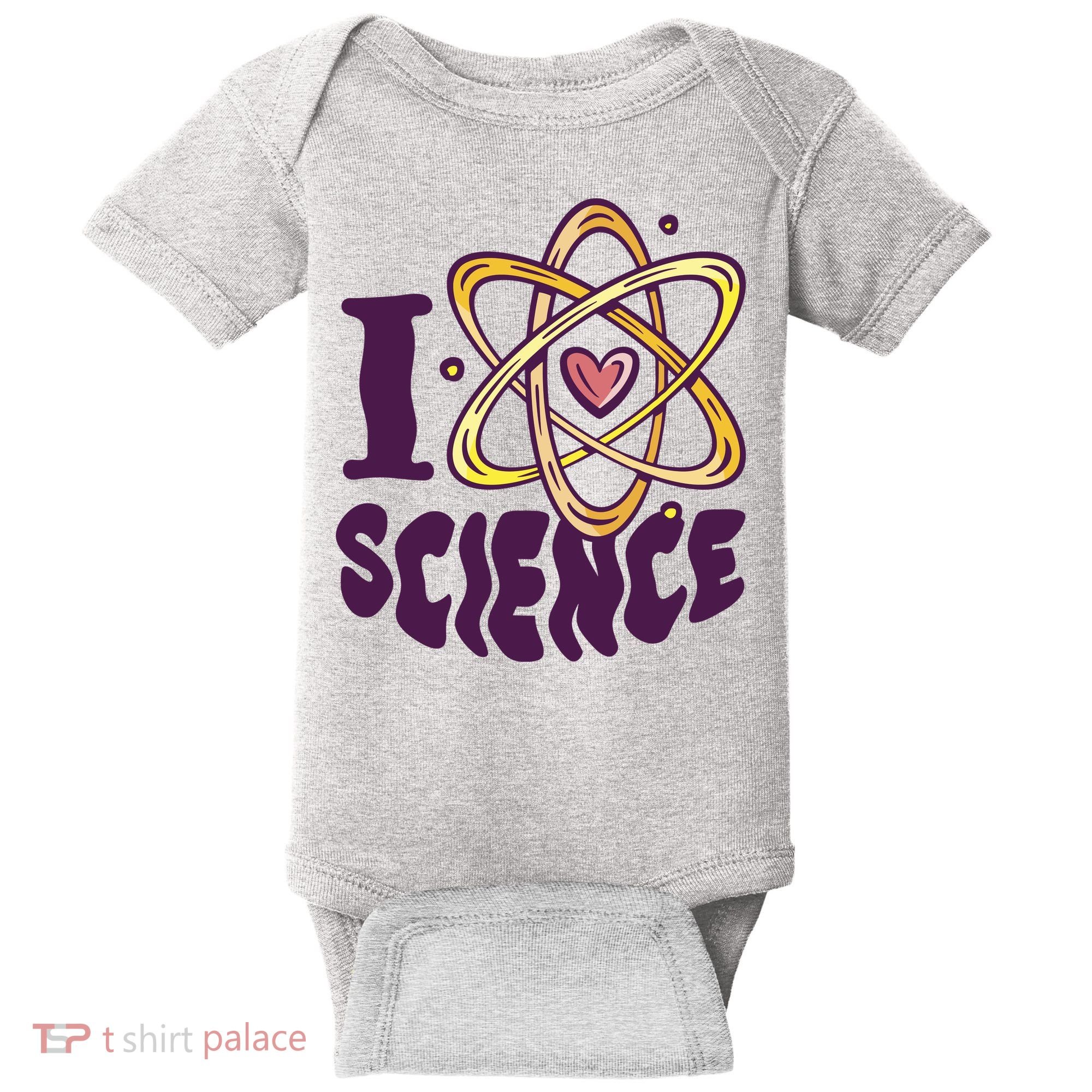 I Love Science Baby Bodysuit