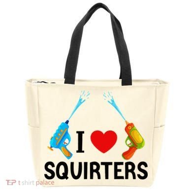 I Love Squirters Tote Bag