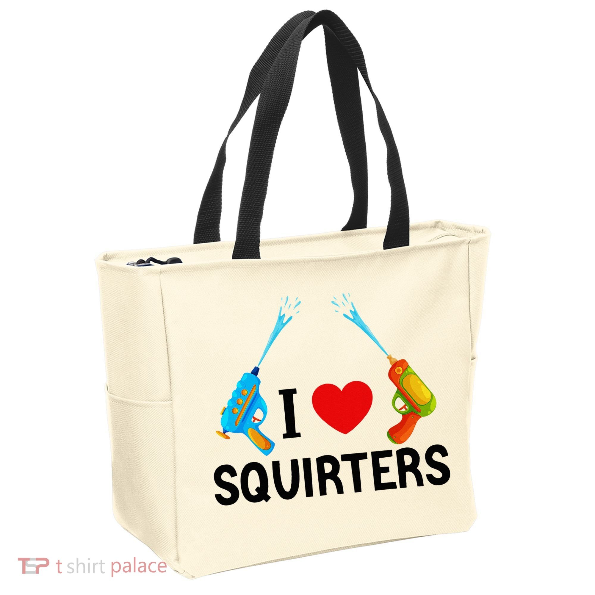 I Love Squirters Tote Bag