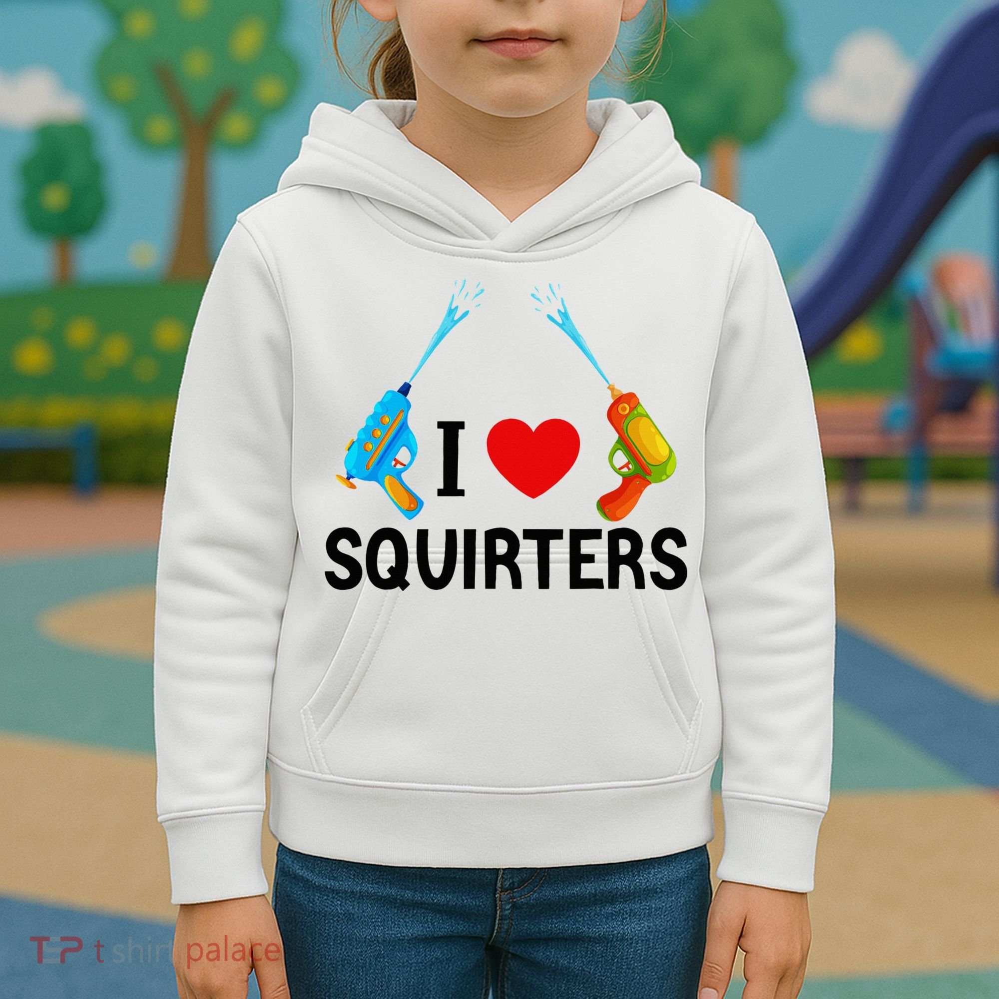 I Love Squirters Kids Hoodie