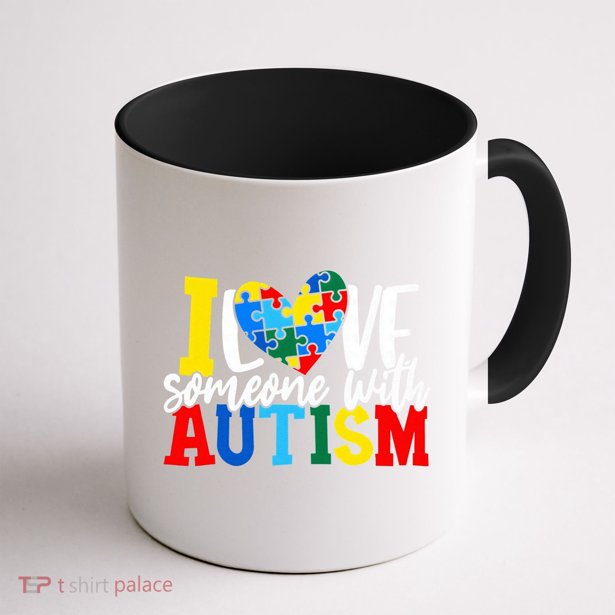 I Love Someone With Autism Autistic Awareness Coffee Mug