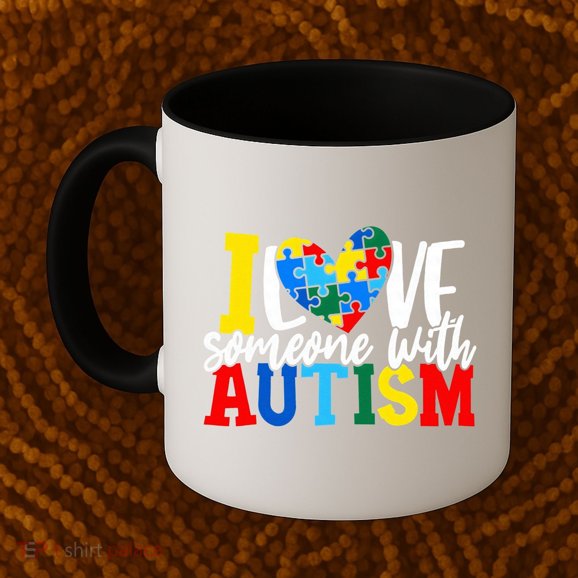 I Love Someone With Autism Autistic Awareness Coffee Mug