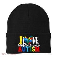 I Love Someone With Autism Autistic Awareness Beanie thumb 0