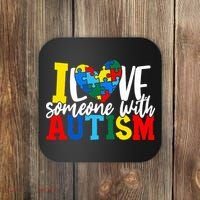 I Love Someone With Autism Autistic Awareness Coaster thumb 0