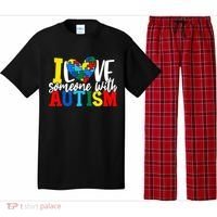 I Love Someone With Autism Autistic Awareness Pajama Set thumb 0
