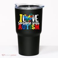 I Love Someone With Autism Autistic Awareness Tumbler thumb 0