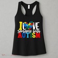 I Love Someone With Autism Autistic Awareness Women's Tank Top thumb 3