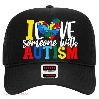 I Love Someone With Autism Autistic Awareness Hat