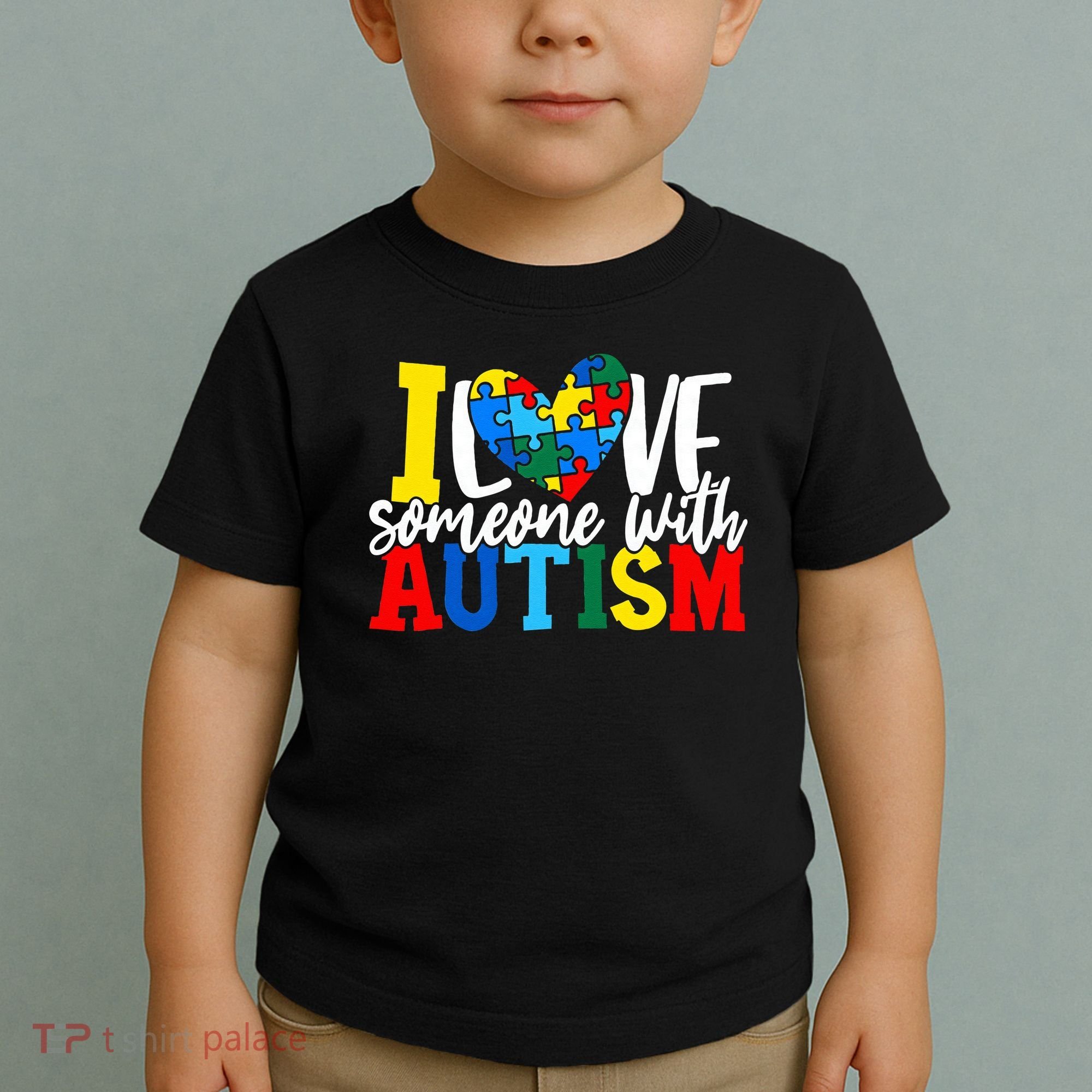 I Love Someone With Autism Autistic Awareness Toddler T-Shirt
