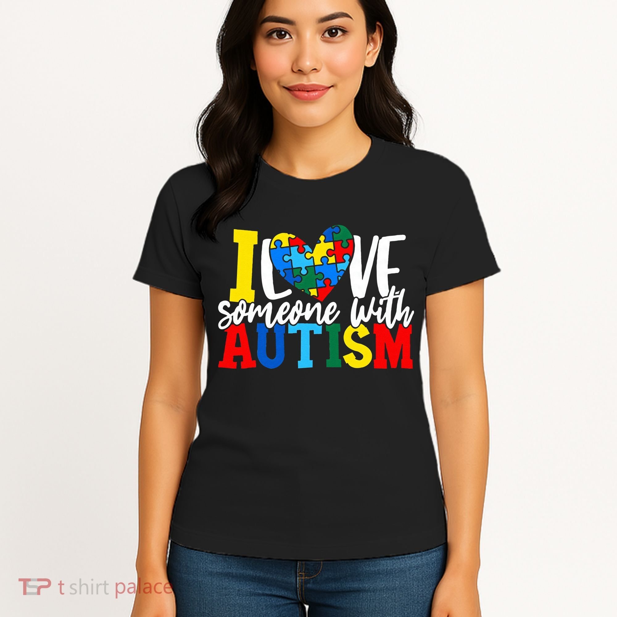 I Love Someone With Autism Autistic Awareness Women's T-Shirt