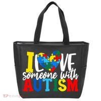 I Love Someone With Autism Autistic Awareness Tote Bag thumb 0