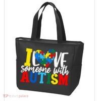 I Love Someone With Autism Autistic Awareness Tote Bag thumb 3