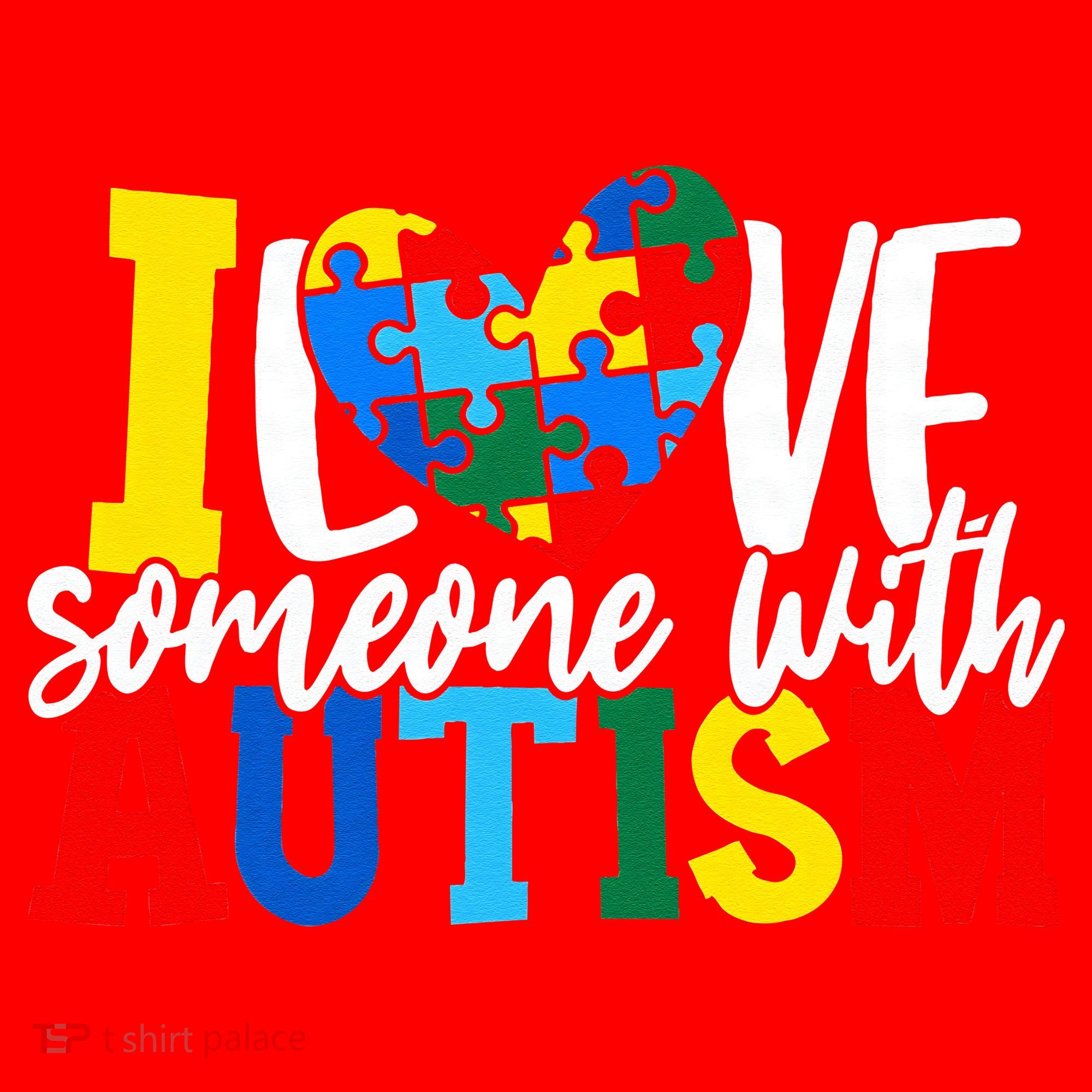 I Love Someone With Autism Autistic Awareness Santa Hat