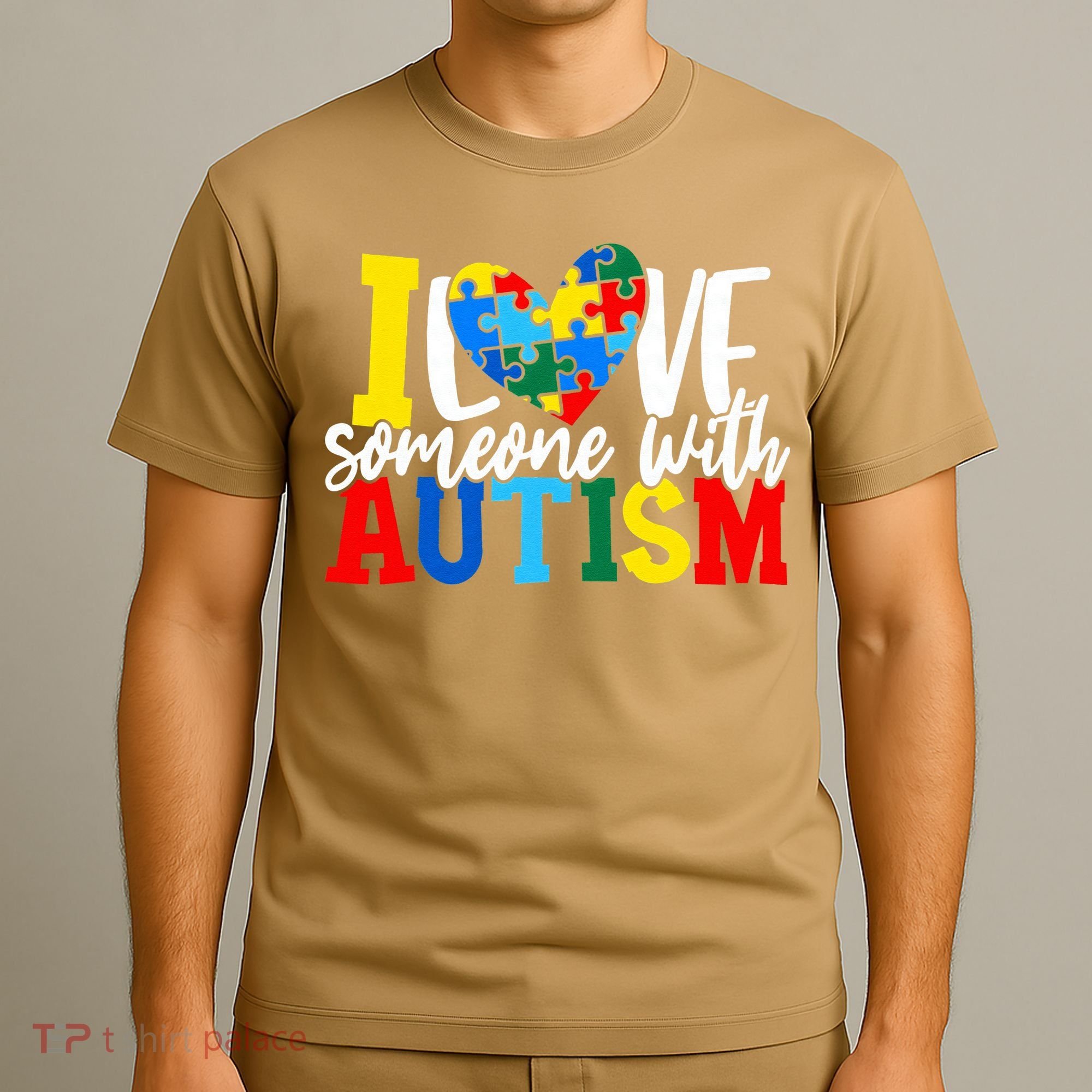 I Love Someone With Autism Autistic Awareness T-Shirt