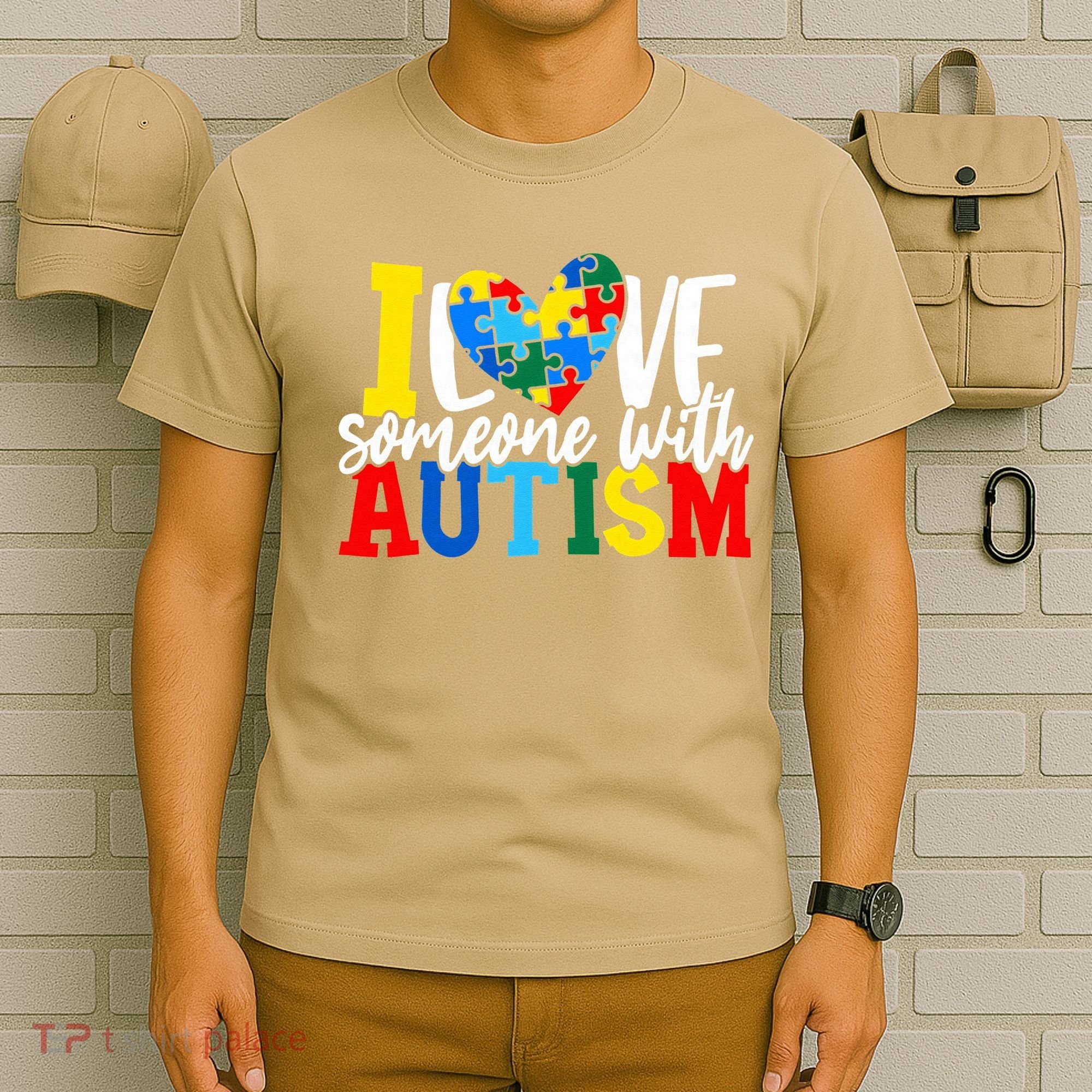 I Love Someone With Autism Autistic Awareness T-Shirt
