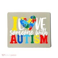 I Love Someone With Autism Autistic Awareness Mousepad thumb 0