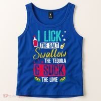 I Lick Swallow And Suck Tequila Gift Tank Top thumb 2
