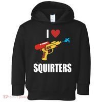 I Love Squirters Funny Water Gun Toddler Hoodie thumb 0