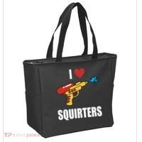 I Love Squirters Funny Water Gun Tote Bag thumb 2