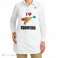 I Love Squirters Funny Water Gun Apron thumb 2