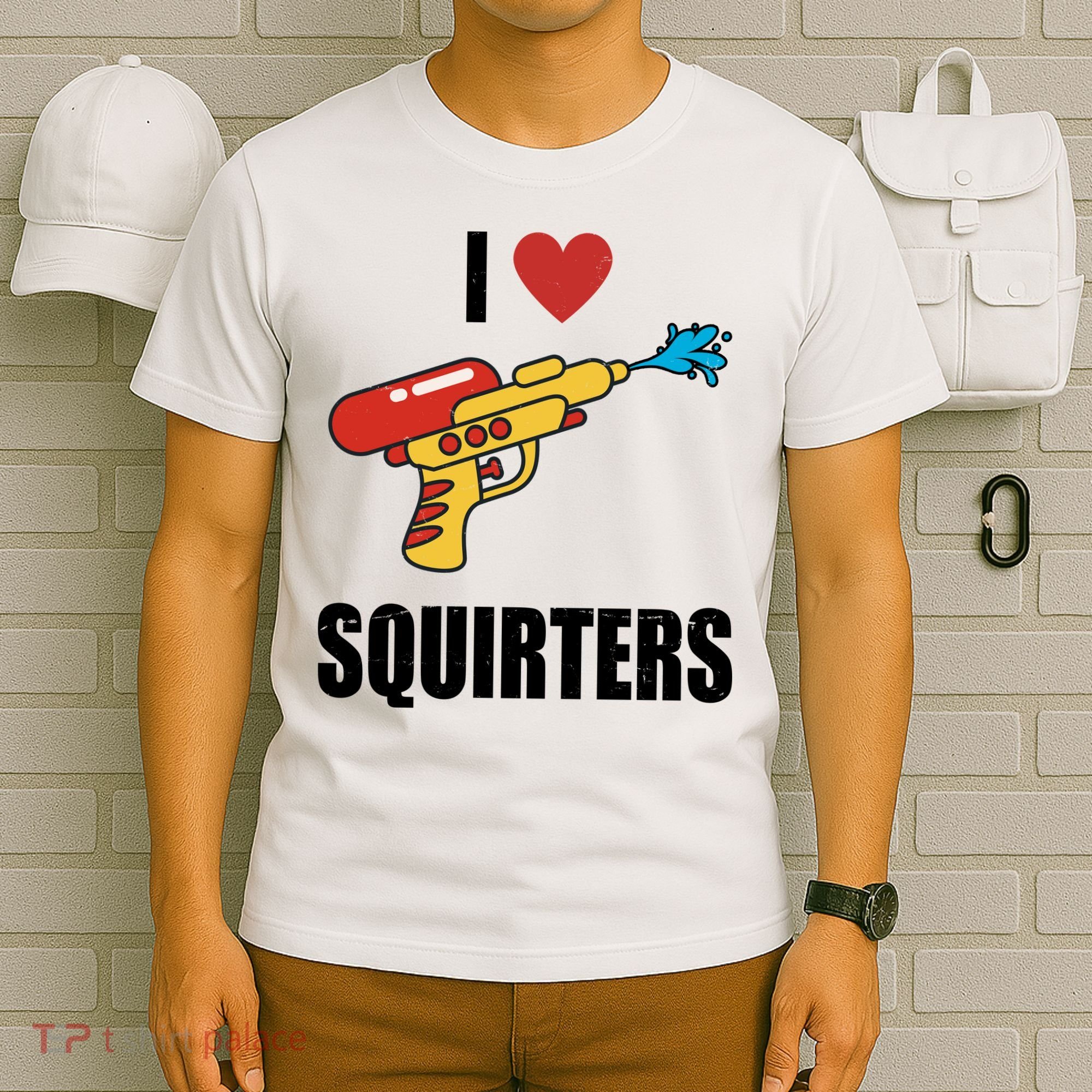 I Love Squirters Funny Water Gun T-Shirt