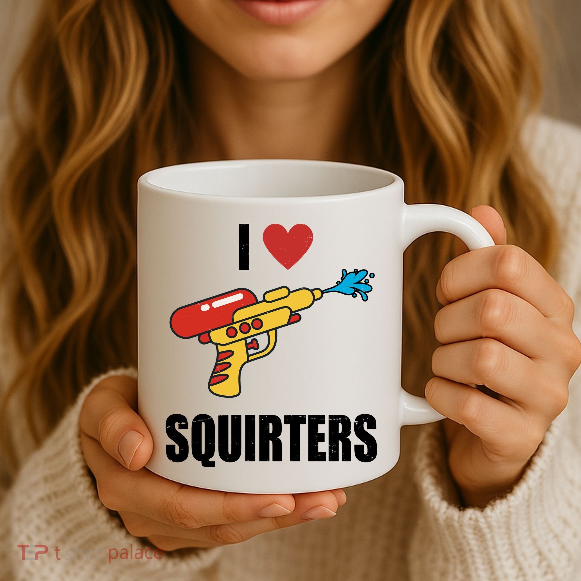 I Love Squirters Funny Water Gun Coffee Mug