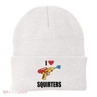 I Love Squirters Funny Water Gun Beanie thumb 0