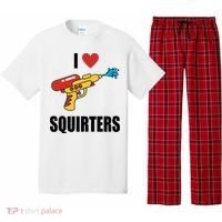 I Love Squirters Funny Water Gun Pajama Set thumb 0