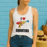 I Love Squirters Funny Water Gun Women's Tank Top thumb 2