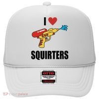 I Love Squirters Funny Water Gun Hat thumb 0