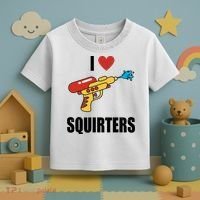 I Love Squirters Funny Water Gun Toddler T-Shirt thumb 3