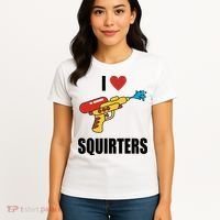 I Love Squirters Funny Water Gun Women's T-Shirt thumb 4