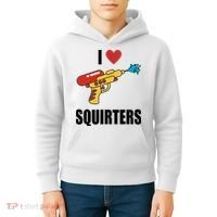 I Love Squirters Funny Water Gun Kids Hoodie thumb 4