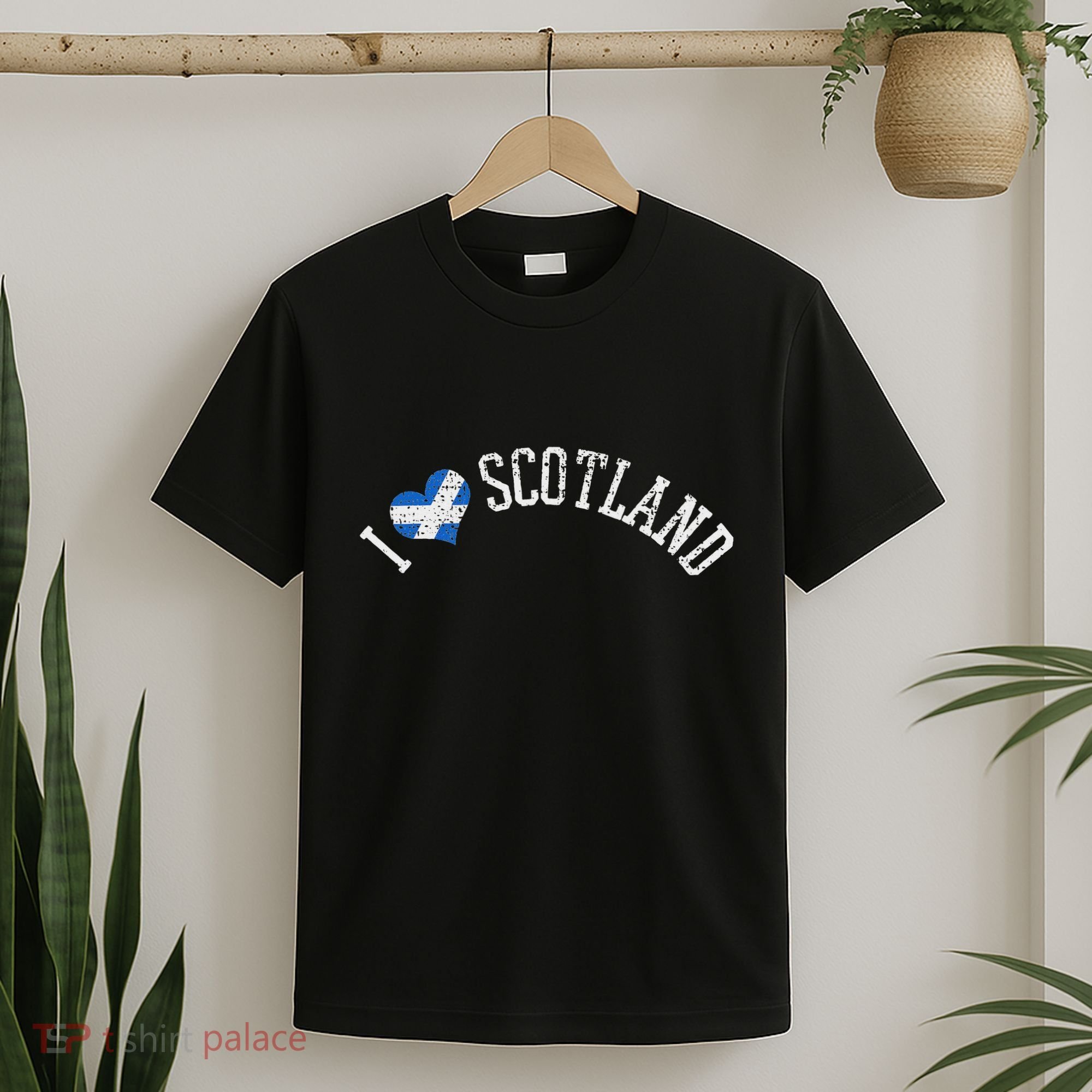 I Love Scotland Vintage Scottish Souvenirs Gift Vacation T-Shirt