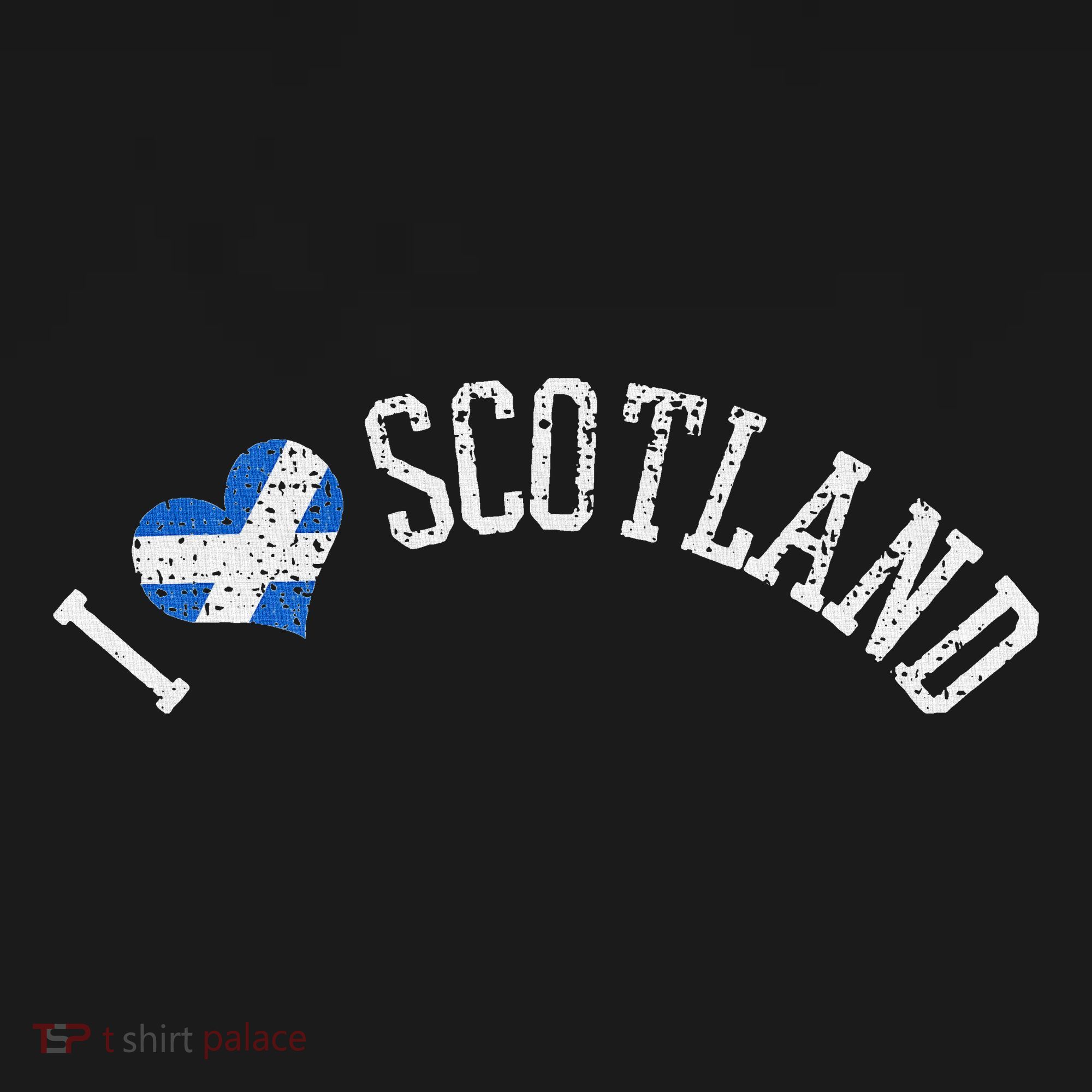 I Love Scotland Vintage Scottish Souvenirs Gift Vacation T-Shirt