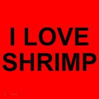 I Love Shrimp Santa Hat thumb 1