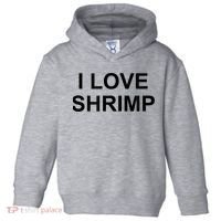 I Love Shrimp Toddler Hoodie thumb 0