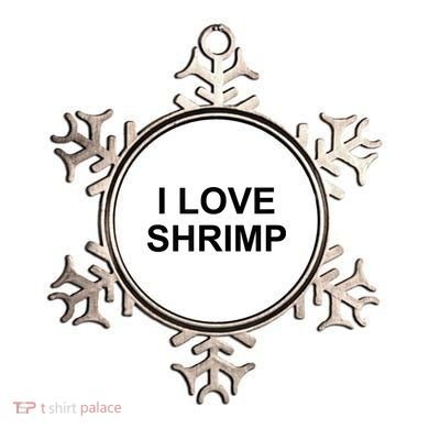 I Love Shrimp Ornament