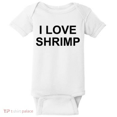 I Love Shrimp Baby Bodysuit