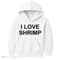I Love Shrimp Kids Hoodie thumb 0