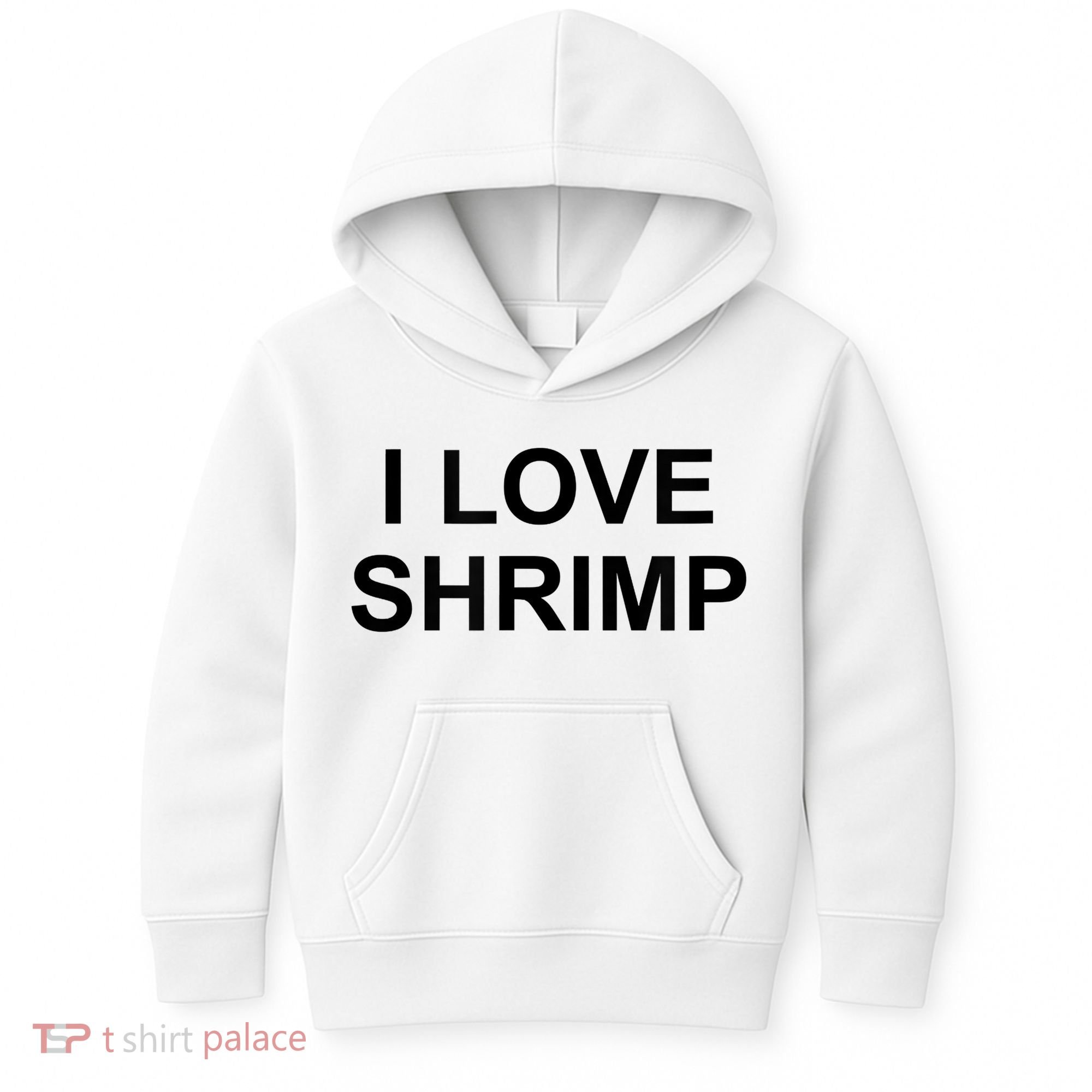 I Love Shrimp Kids Hoodie
