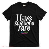 I Love Someone Rare Zabra Ribbon Rare Disease Awareness Gift T-Shirt thumb 0