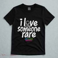 I Love Someone Rare Zabra Ribbon Rare Disease Awareness Gift T-Shirt thumb 5