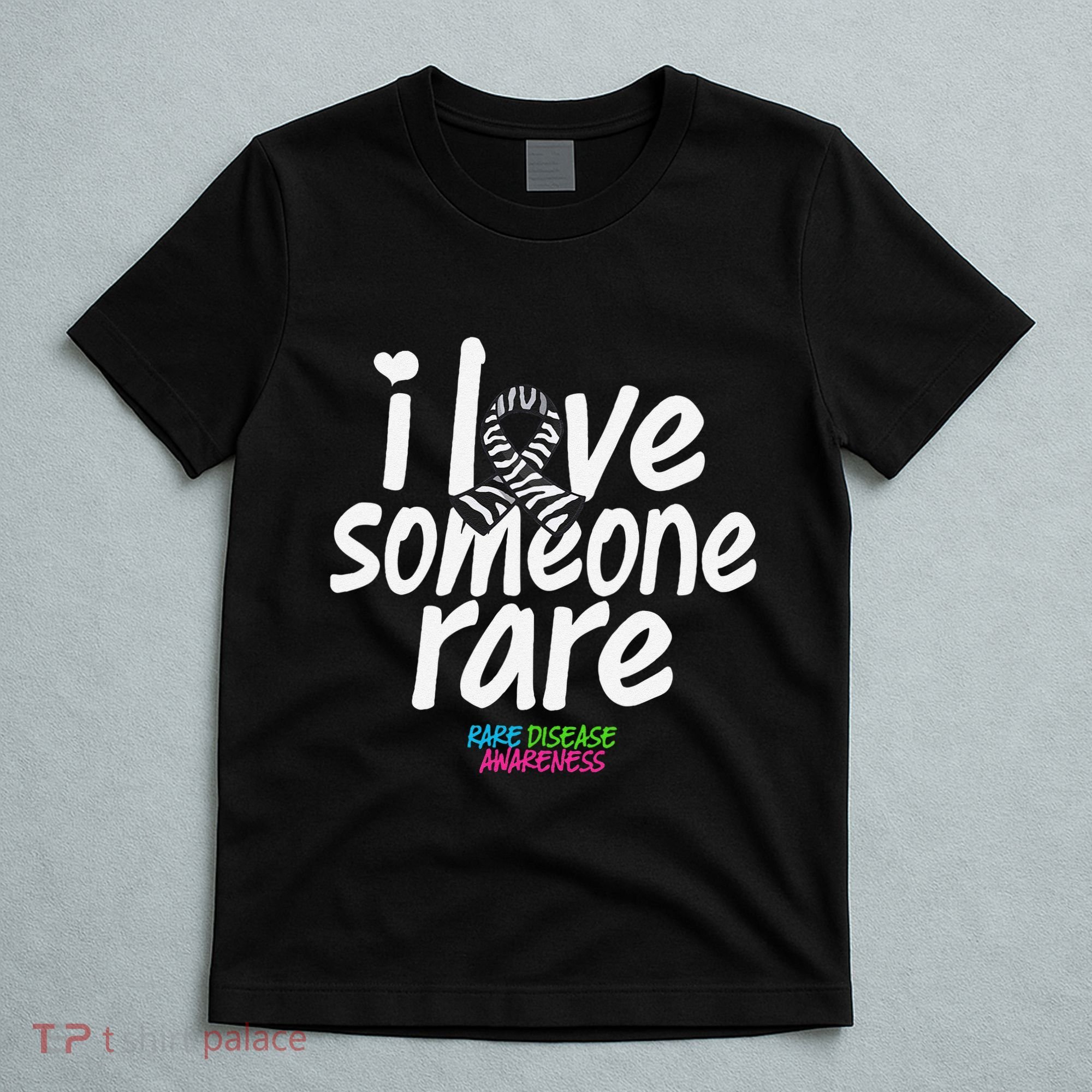 I Love Someone Rare Zabra Ribbon Rare Disease Awareness Gift T-Shirt