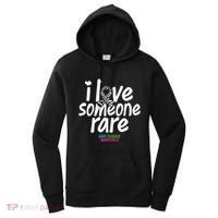 I Love Someone Rare Zabra Ribbon Rare Disease Awareness Gift Women's Hoodie thumb 0
