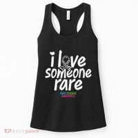 I Love Someone Rare Zabra Ribbon Rare Disease Awareness Gift Women's Tank Top thumb 0