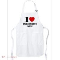 I Love Submissive M.E.N Apron thumb 0