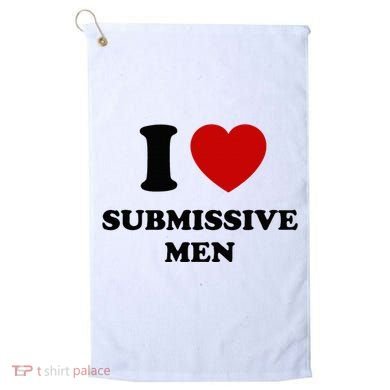 I Love Submissive M.E.N Golf Towel