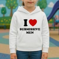I Love Submissive M.E.N Kids Hoodie thumb 3